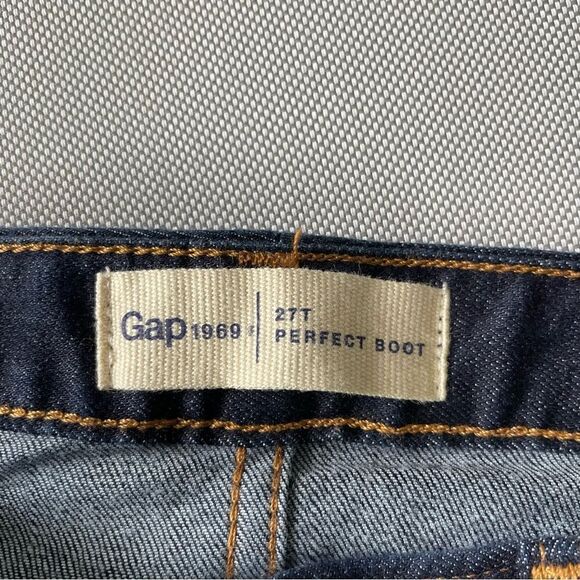 Gap Perfect Boot Dark Denim Bootcut Jeans Women’s Size 27T - Picture 7 of 7